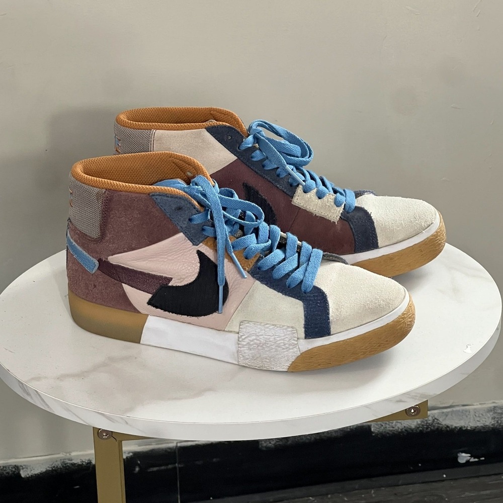 Nike Patchwork High-Top Sneaker Shoes Size 7